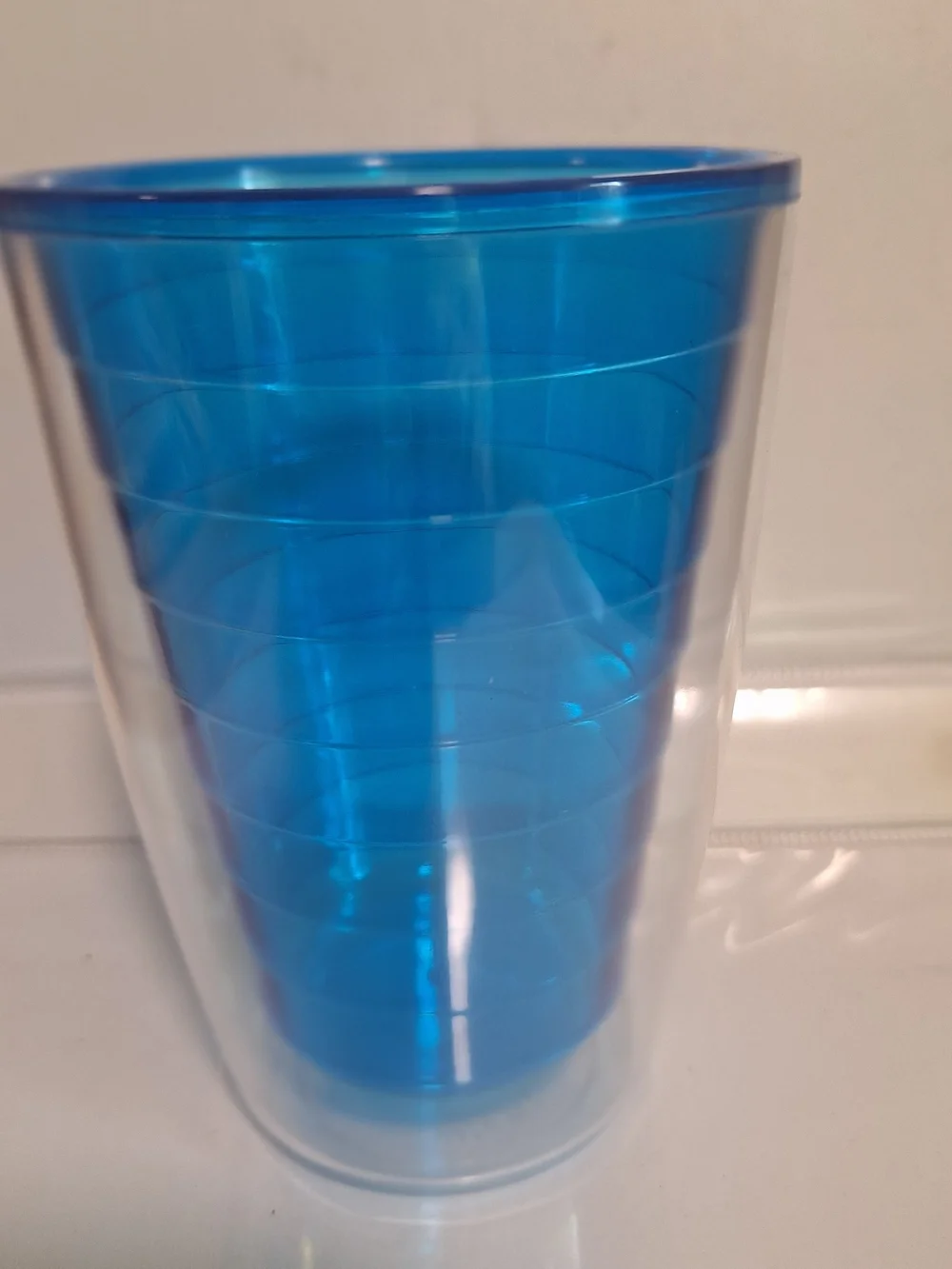 Double Wall Rainbow Party Cups - Set of 4 (Yellow, Pink, Orange, Blue)